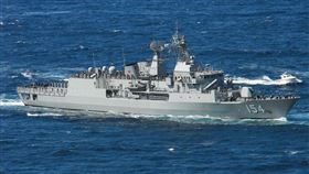 澳洲國防部表示，安薩克級巡防艦巴拉馬塔號（圖）過去數天與美國軍艦一同演習，穿越爭議不斷的南海地區。（圖取自維基共享資源網頁；作者Saberwyn，CC BY-SA 3.0）