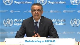 懇求美重啟WHO金援！譚德塞被問「要不要下台」跳針2字（圖／翻攝自WHO臉書直播畫面）