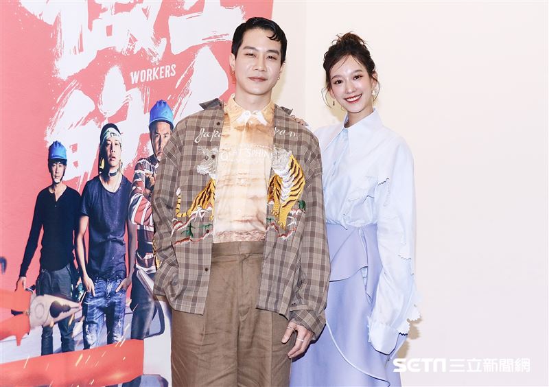 薛仕凌和孟耿如合作拍戲。（圖／記者林聖凱攝影）