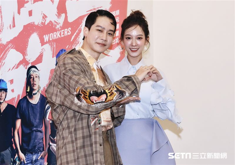 薛仕凌和孟耿如合作拍戲。（圖／記者林聖凱攝影）