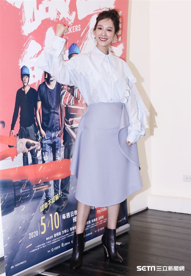 薛仕凌和孟耿如合作拍戲。（圖／記者林聖凱攝影）