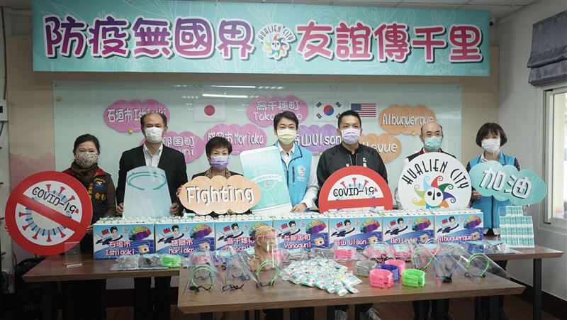 花蓮市公所自製防疫物資　支援姊妹市