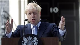 新上任的英國首相強生（Boris Johnson），圖／美聯社／達志影像