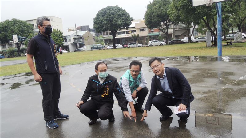會勘台中運動場地　蔡其昌等爭取經費