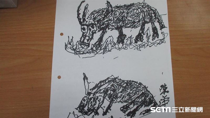插管爺抖手畫畫曝光　謝醫護辛苦照顧