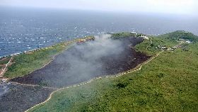 彭佳嶼火警　草地一片焦黑