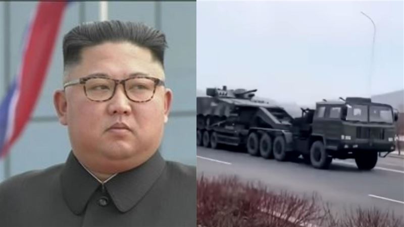 北韓邊境怪景象　中共運輸大量坦克車