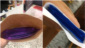 領口罩她「瞇牌」一看嗨翻：是寶石藍…下秒抽出傻眼了（圖／翻攝自爆廢公社）