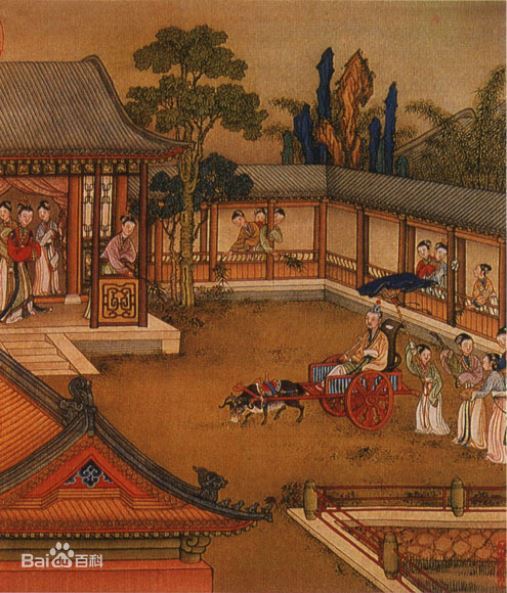 司馬炎突發奇想，命人打造「羊車」，讓羊群自主決定今晚停在哪位妃子門前。（圖／翻攝自百度百科）