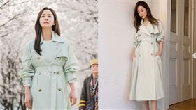 金泰希/侯佩岑身穿Max Mara風衣。（圖／翻攝自IG）