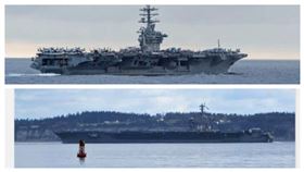  王定宇：美軍航母尼米茲號可能部署太平洋（組合圖／翻攝王定宇臉書）