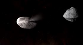 ▲飛在太空的小行星。（圖／翻攝自NASA官網）