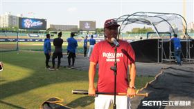 ▲樂天桃猿總教練曾豪駒受訪。（圖／記者蕭保祥攝影）