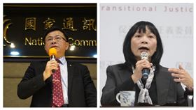 國家通訊傳播委員會代理主委陳耀祥、促轉會主委楊翠。（組合圖／中央社）