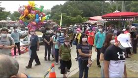 彰化虎山巖五一連假！驚見爆滿賞花人潮!。（圖／翻攝畫面）