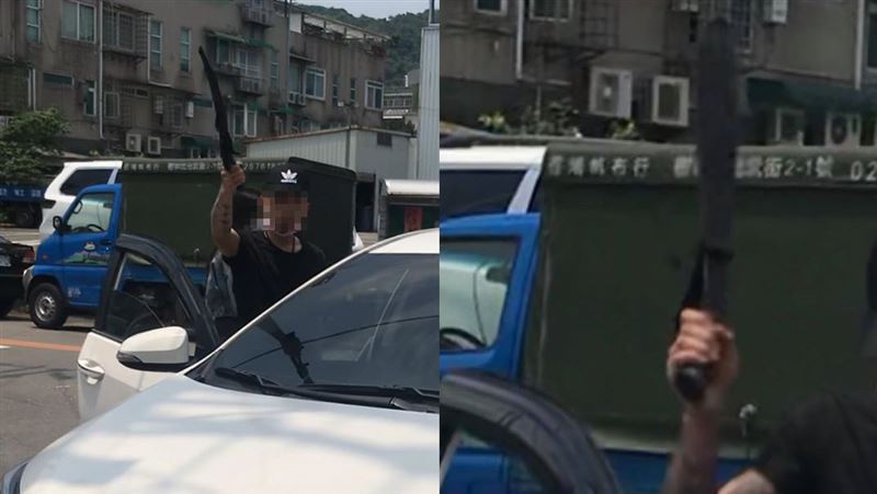 車擋路被叭　刺青男持刀嗆：叭X小！