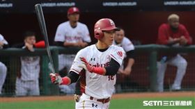 樂天桃猿陳晨威。（圖／記者劉彥池攝影）