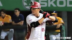 樂天桃猿朱育賢。（圖／記者劉彥池攝影）