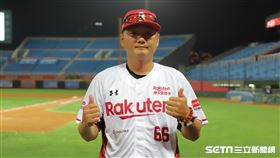 樂天桃猿總教練曾豪駒。（圖／記者劉彥池攝影）