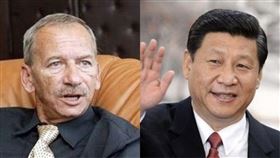 柯加洛、習近平。（組合圖／翻攝自臉書Jaroslav Kubera For President、新華社微博）