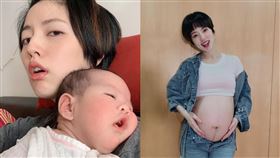 阿諾涂珊,女兒,睡覺,媽媽經。翻攝臉書