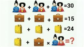 圖像數學題陷阱爆多！90%的人都算錯　正確答案曝光（圖／翻攝自網路）