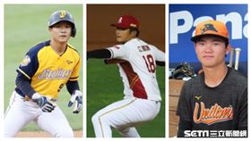 ▲中華職棒統一獅林靖凱、中信兄弟江坤宇、樂天桃猿江國謙。（圖／記者林聖凱、劉彥池、蕭保祥攝影）