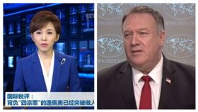 央視、蓬佩奧（組合圖／資料圖）