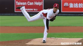 ▲樂天桃猿投手翁瑋均。（圖／記者劉彥池攝影）