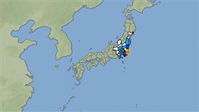 關東超有感！日本連2天地震　初估規模5.5發布緊急速報
圖翻攝自日本氣象廳