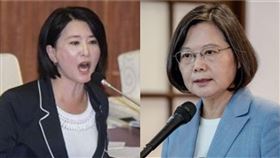 王鴻薇、蔡英文（組合圖／資料照、總統府提供）