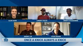 NBA／滿滿回憶！林來瘋隊友大團圓
NBA,紐約尼克,林書豪,林來瘋,Linsanity,Steve Novak,Landry Fields,Amar'e Stoudemire
翻攝自MSG電視網