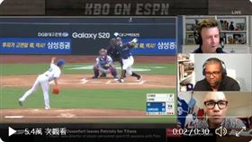 ▲ESPN轉播韓國職棒。（圖／翻攝自Marc Luino推特）