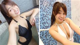 陳伊自曝擁有30套比基尼。（合成圖／翻攝自陳伊IG）