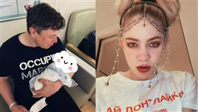 馬斯克與女友伊萊絲將孩子取名為「X Æ A-12」。（圖／翻攝自IG）