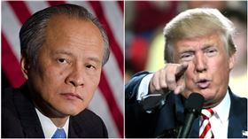 崔天凱,川普,翻攝自維基百科