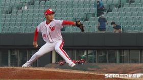 ▲公辦熱身賽味全龍徐若熙。（圖／記者劉彥池攝影）