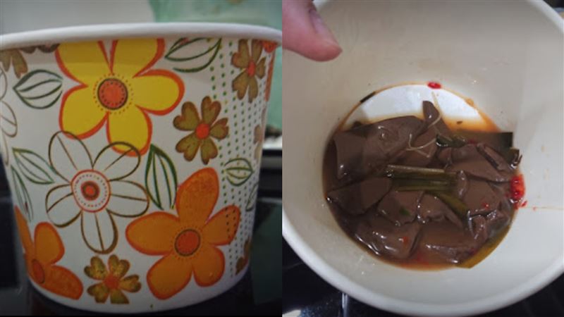 她叫外送$70炒鴨血　網：吃剩的？