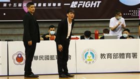 ▲台元總教練邱啟益收下WSBL執教生涯首勝。（圖／中華民國籃球協會提供）