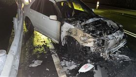 苗栗,台3縣,車禍,火燒車,自撞（圖／翻攝畫面）