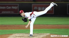 ▲樂天桃猿尼寇力（Justin Nicolino）。（圖／記者劉彥池攝影）