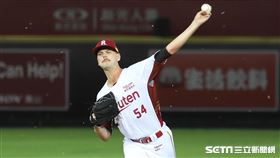 ▲樂天桃猿尼寇力（Justin Nicolino）。（圖／記者劉彥池攝影）