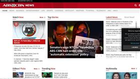 菲最大電視網遭停播 13位參議員促收回成命
圖翻攝自ABS-CBN網站