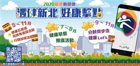 ▲新北市「動健康APP」每月份皆有系列活動，要讓市民真的動起來。（圖／新北市府提供）