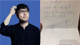 張志祺在家全裸到處跑　對面孩童手繪信：內亮外暗…很清楚