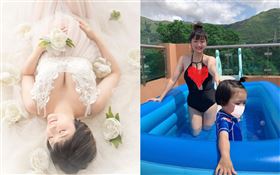 香港女星李悅彤（Liddy）/李心潔老公彭順小三/嫁入豪門後曬小孩跟泳裝。IG