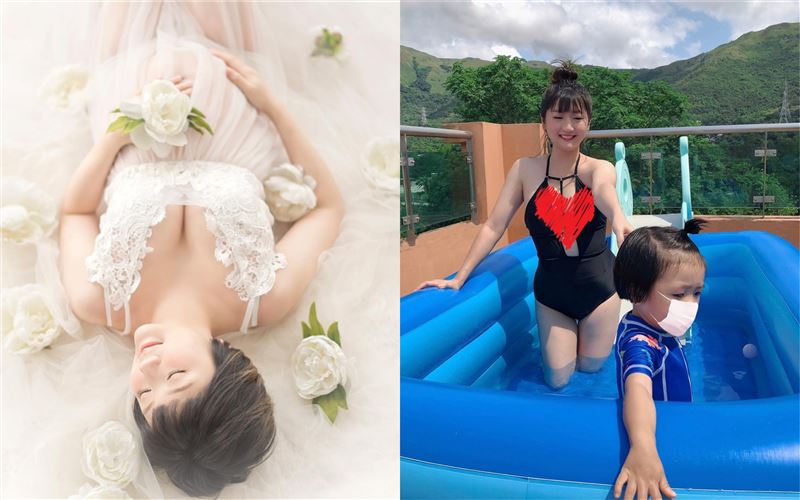 大街熱吻李心潔老公　她當媽秀中空乳