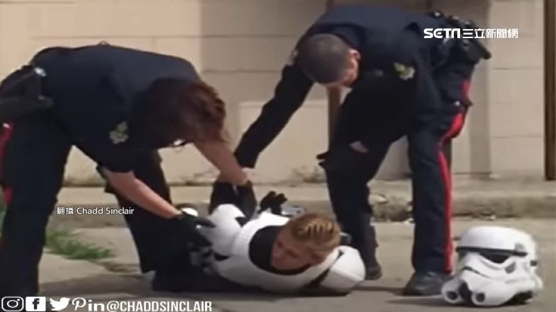 加拿大女扮風暴兵　遭警上銬嚇壞淚崩