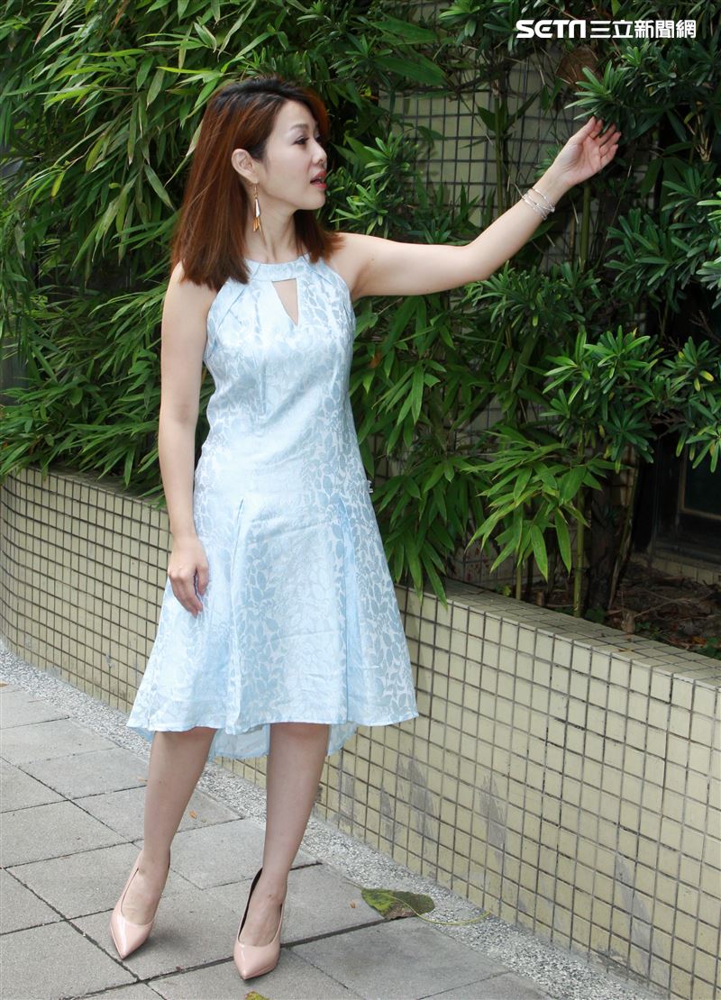 蕫育君三立新聞網專訪。（記者邱榮吉/攝影）