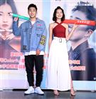 婁峻碩.陳忻玥出席愛心公益。（記者邱榮吉/攝影）